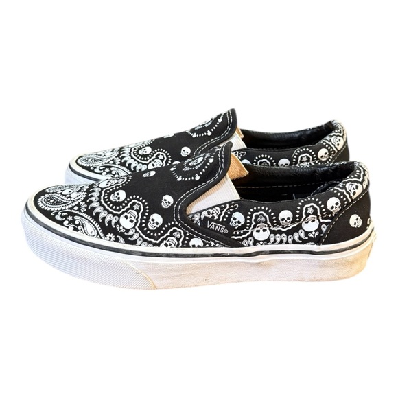Vans Classic Slip-On Bandana Shoes Women’s Size 6.5 - Picture 3 of 8